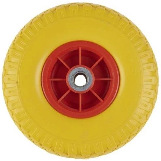 Колесо литое полиуретановое с пластиковым ободом 260 мм PU 1805-1 - фото